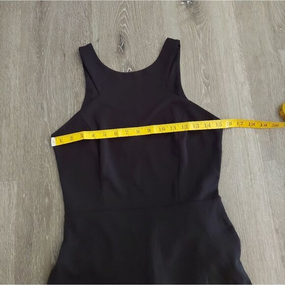 Windsor Black Mermaid Open Back Ruffle Dress Medium - Picture 8 of 9